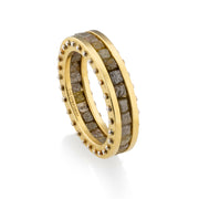 Todd Reed ring in 18k yellow gold, sterling silver, and raw diamond cubes (~6.75ct)